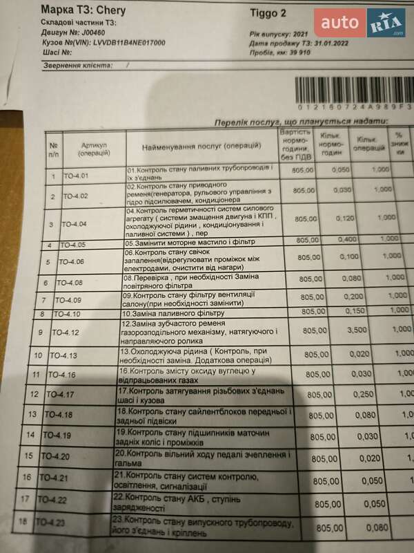 Позашляховик / Кросовер Chery Tiggo 2 Pro 2021 в Лубнах фото 12 Позашляховик / Кросовер Chery Tiggo 2 Pro 2021 в Лубнах