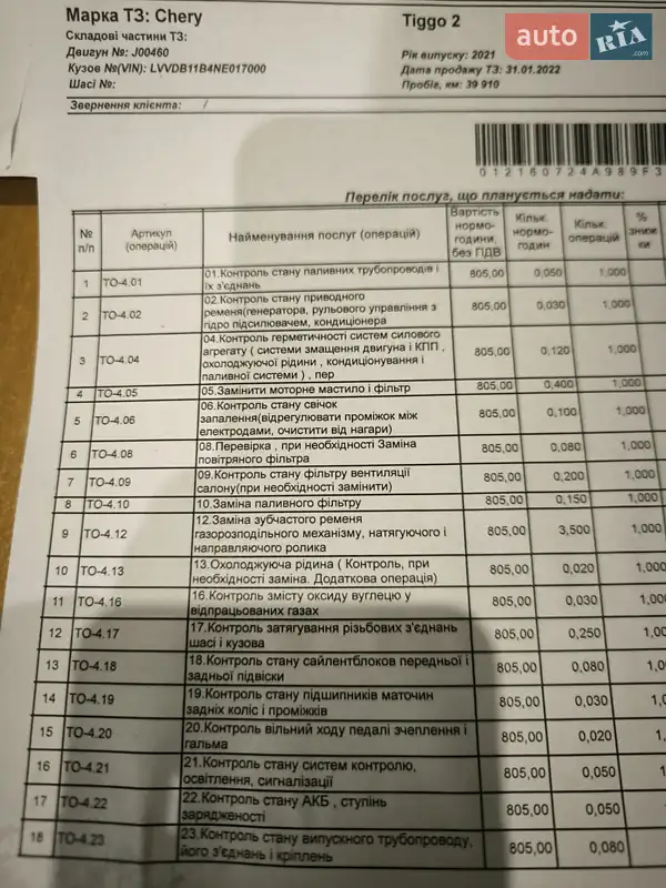 Позашляховик / Кросовер Chery Tiggo 2 Pro 2021 в Лубнах документ 2 фото Позашляховик / Кросовер Chery Tiggo 2 Pro 2021 в Лубнах документ