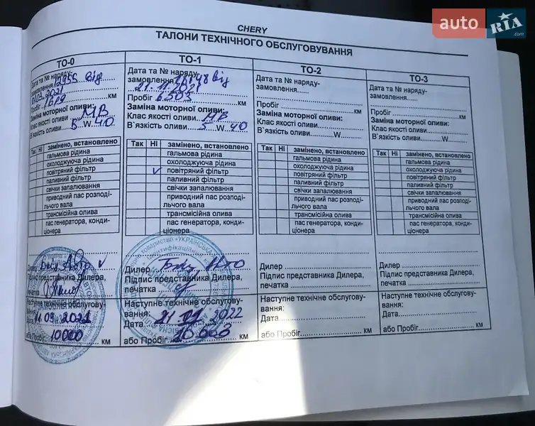 Внедорожник / Кроссовер Chery Tiggo 8 2020 в Киеве документ