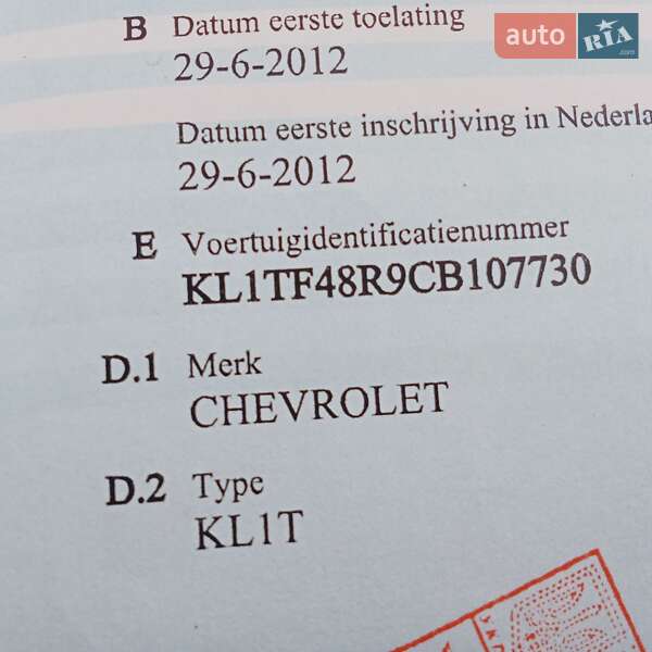 Хетчбек Chevrolet Aveo 2012 в Луцьку