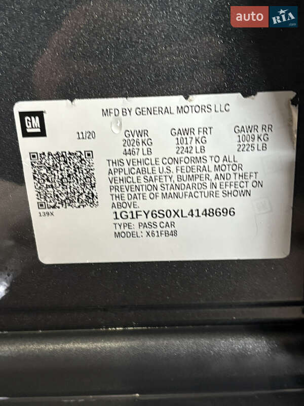 Хэтчбек Chevrolet Bolt EV 2020 в Львове