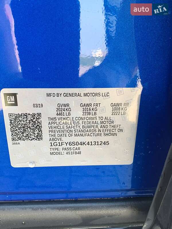 Хэтчбек Chevrolet Bolt EV 2019 в Львове