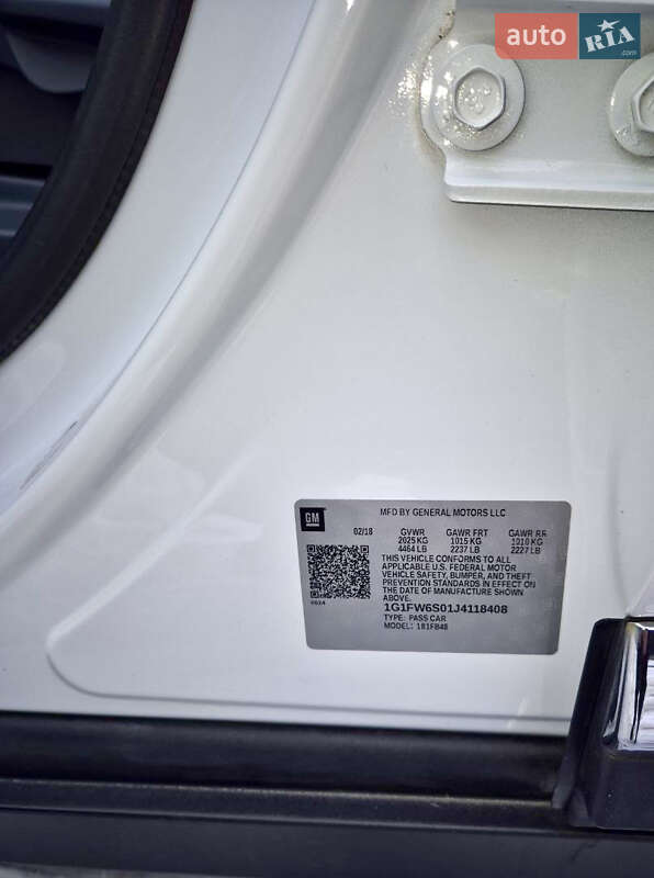 Хетчбек Chevrolet Bolt EV 2018 в Івано-Франківську