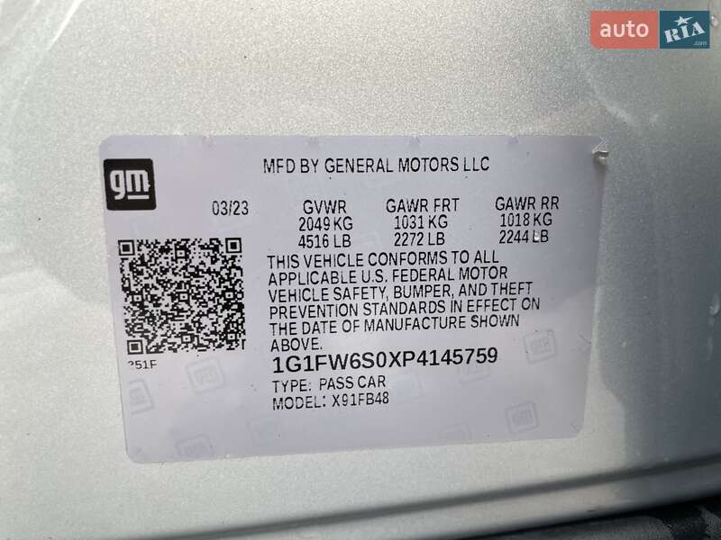 Хэтчбек Chevrolet Bolt EV 2023 в Бердичеве фото 58 Хэтчбек Chevrolet Bolt EV 2023 в Бердичеве