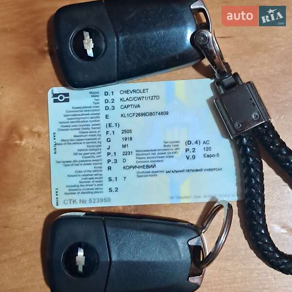 Позашляховик / Кросовер Chevrolet Captiva 2013 в Борисполі