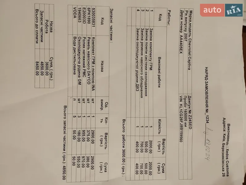 Внедорожник / Кроссовер Chevrolet Captiva 2007 в Глевахе документ