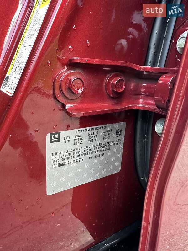 Хэтчбек Chevrolet Volt 2016 в Киеве