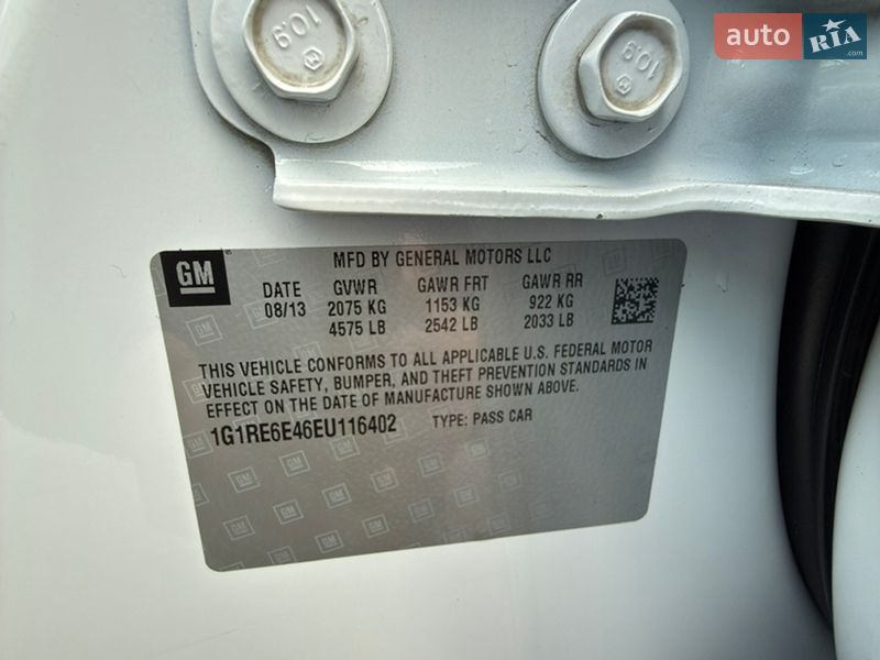 Хетчбек Chevrolet Volt 2013 в Харкові фото 24 Хетчбек Chevrolet Volt 2013 в Харкові