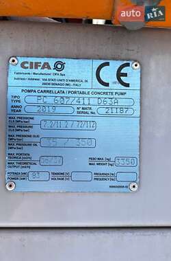 Другая строительная техника Cifa PC-607 2019 в 