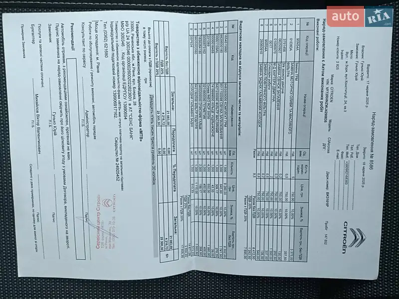 Внедорожник / Кроссовер Citroen C3 Aircross 2018 в Заре документ