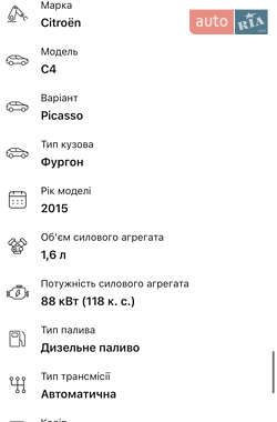 Минивэн Citroen Grand C4 Picasso 2015 в 