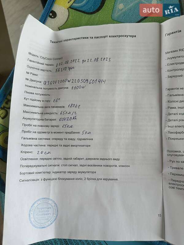 Скутер Citycoco Connect 2022 в Львові