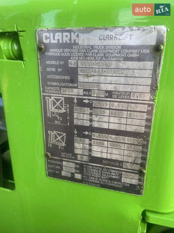 Вилочний навантажувач Clark C 1994 в Мостиській
