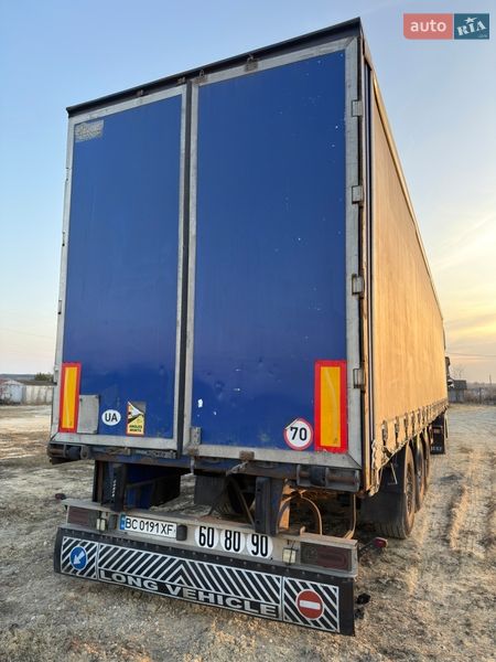 Тентований борт (штора) - напівпричіп Coder S3384D 2001 в Яворові