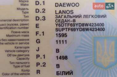 Седан Daewoo Lanos 2008 в 