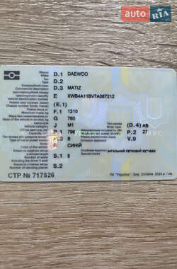 Хэтчбек Daewoo Matiz 2006 в 