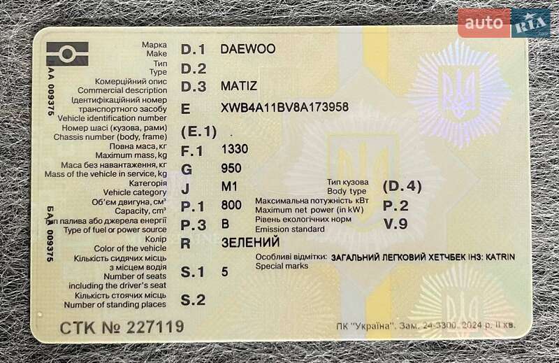 Хэтчбек Daewoo Matiz 2008 в Южном