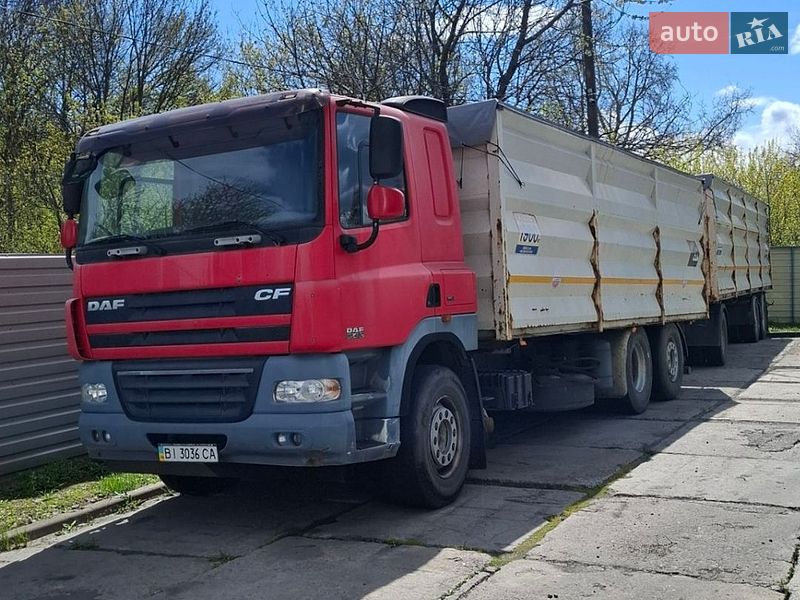 2007 DAF CF, VIN XLRAS85MC0E775088:plate — фото 1 (autoria)