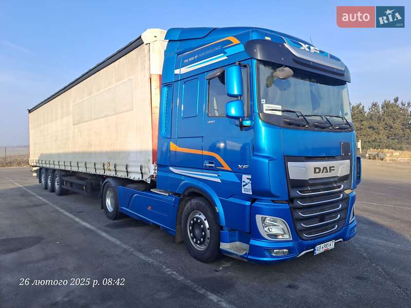 2018 DAF XF, VIN XLRTEH4300G162111:plate — фото 1 (autoria)