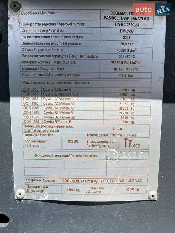 Газовоз Dogumak DM-LPG 2023 в Виннице