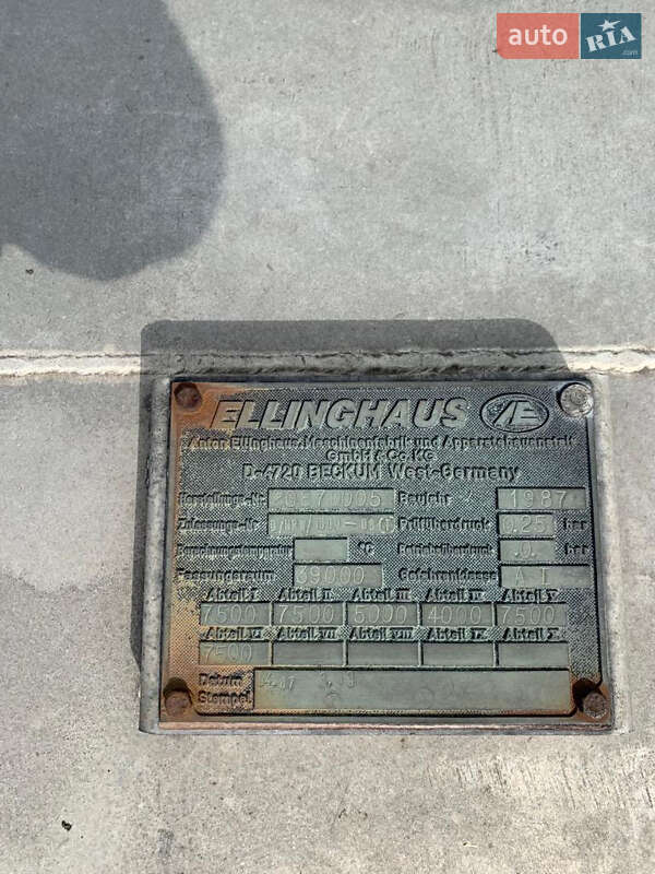 Цистерна полуприцеп Ellinghaus K-STA 23-40-6 1987 в Днепре