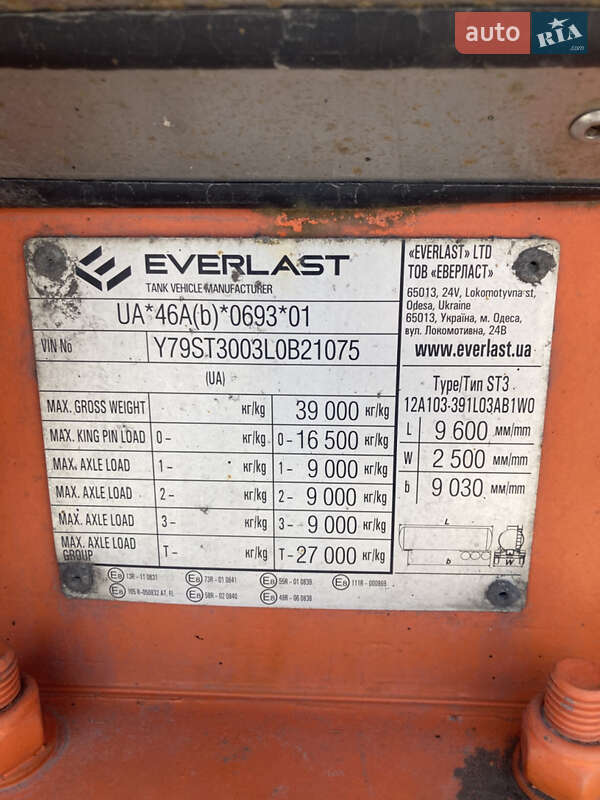 Бітумовоз Everlast EVL-P 2020 в Дніпрі