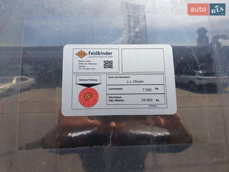 Цистерна напівпричіп Feldbinder TSA 1997 в Одесі фото 5 Цистерна напівпричіп Feldbinder TSA 1997 в Одесі