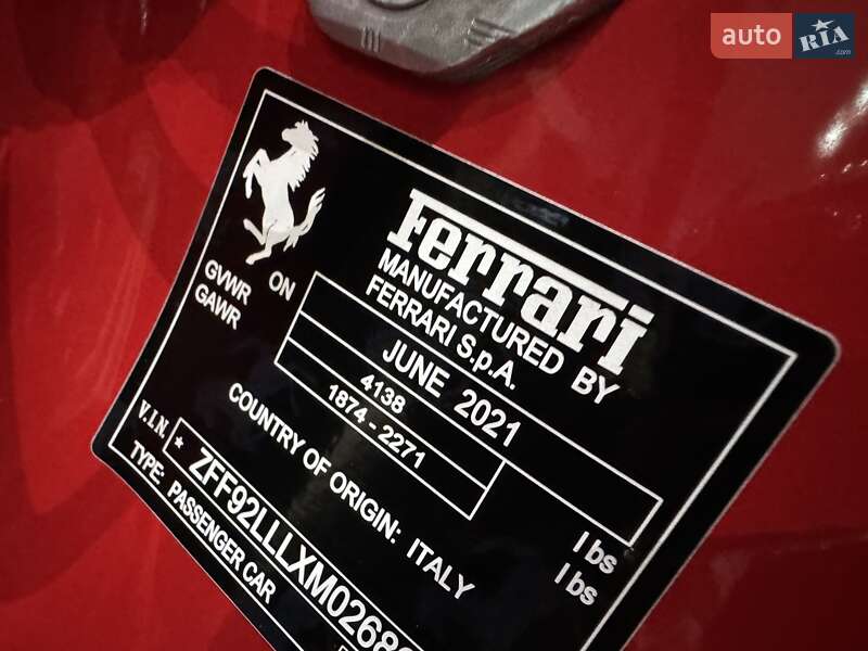 Позашляховик / Кросовер Ferrari F8 2021 в Одесі