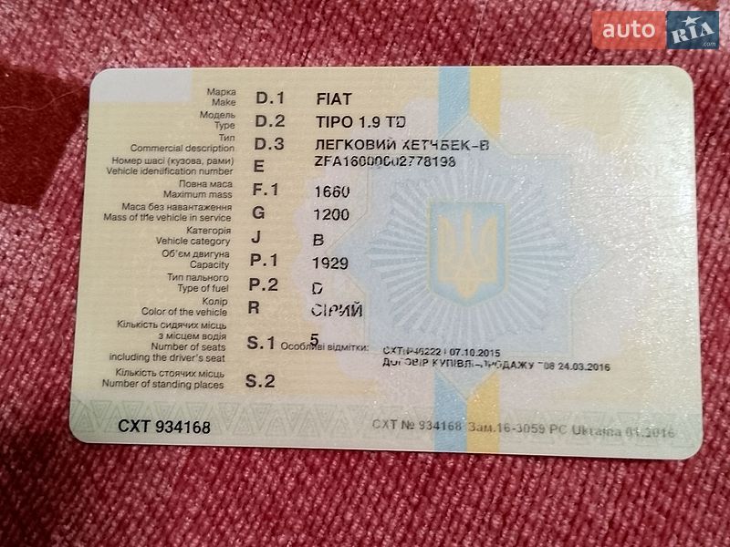 Хетчбек Fiat Tipo 1995 в Києві
