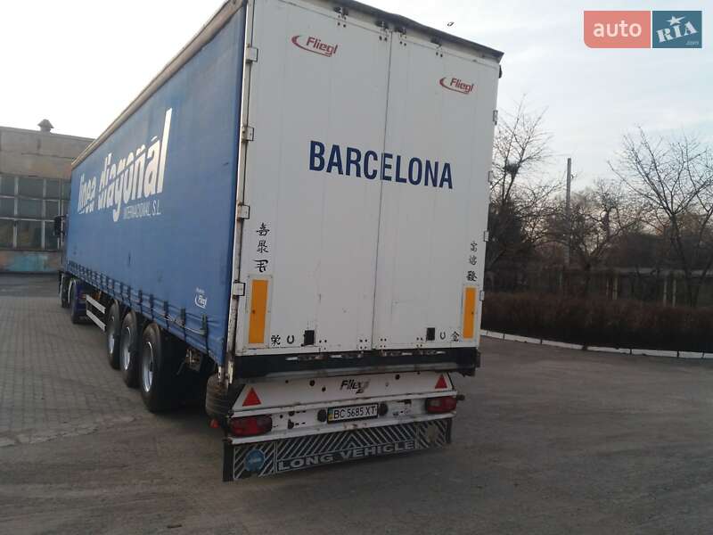 Тентованный борт (штора) - полуприцеп Fliegl SDS 350 2005 в Львове