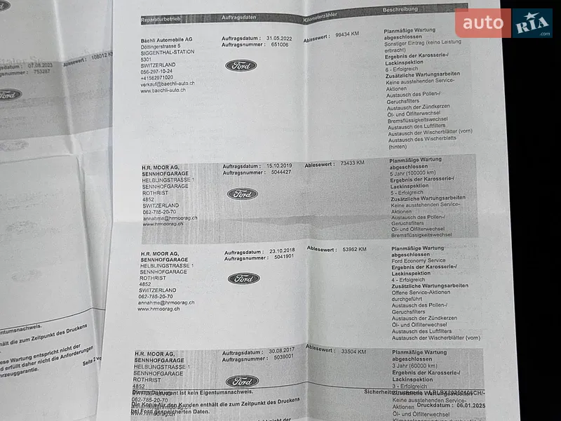 Минивэн Ford C-Max 2014 в Стрые документ