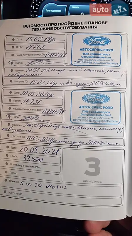 Позашляховик / Кросовер Ford Edge 2017 в Києві документ 3 фото Позашляховик / Кросовер Ford Edge 2017 в Києві документ