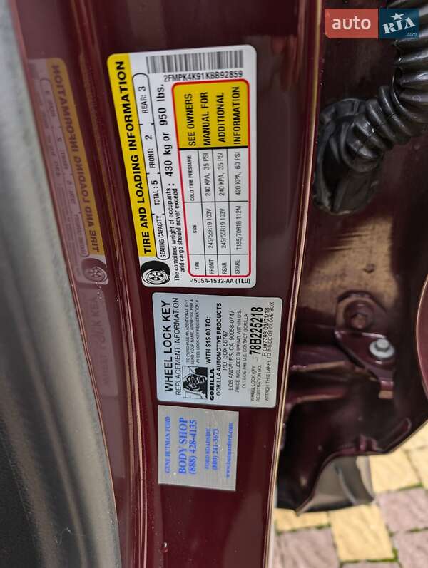 Внедорожник / Кроссовер Ford Edge 2019 в Ужгороде