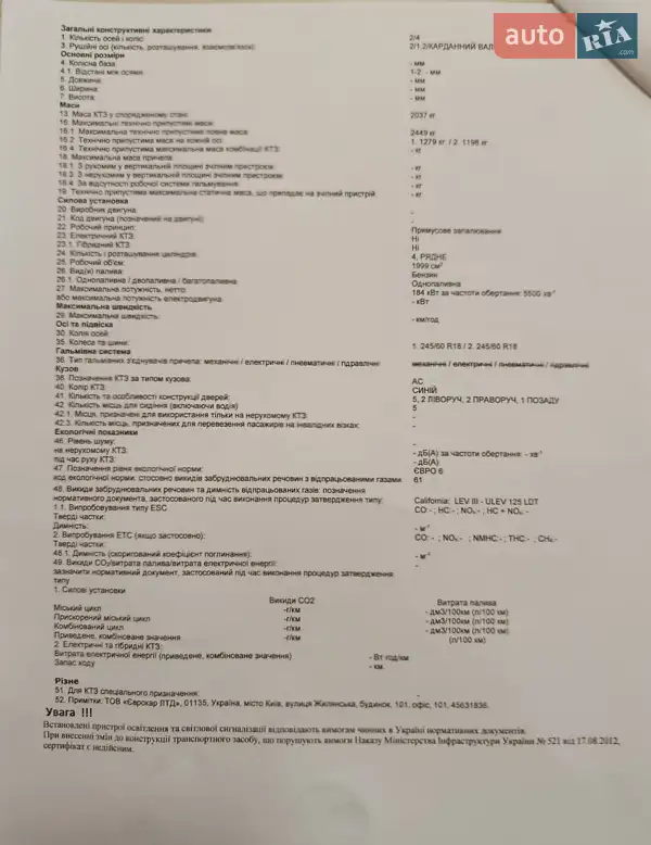 Внедорожник / Кроссовер Ford Edge 2022 в Киеве документ