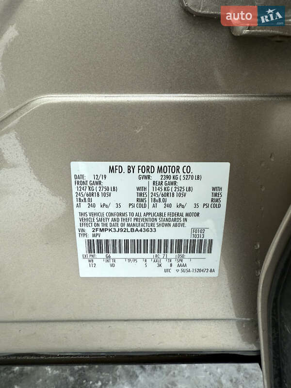 Позашляховик / Кросовер Ford Edge 2019 в Вінниці