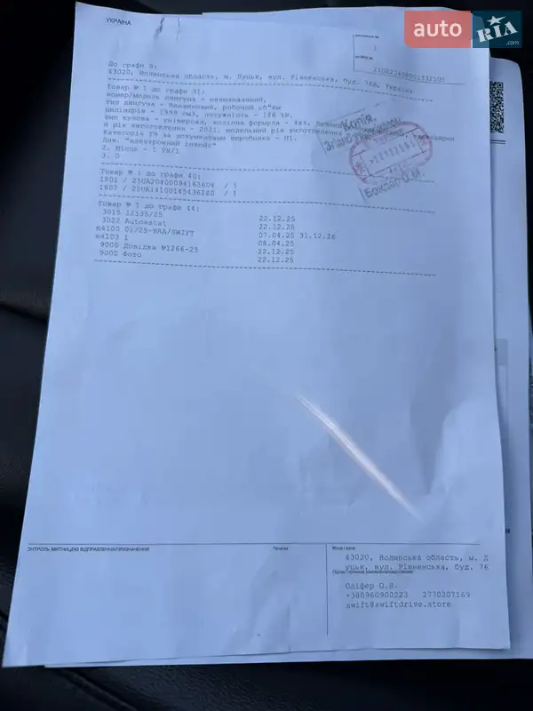 Позашляховик / Кросовер Ford Edge 2021 в Дубні документ