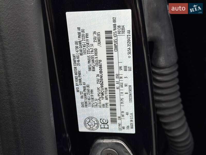 Позашляховик / Кросовер Ford Escape 2022 в Рівному фото 20 Позашляховик / Кросовер Ford Escape 2022 в Рівному