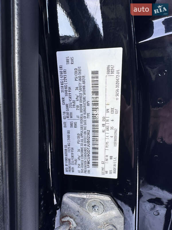 Внедорожник / Кроссовер Ford Escape 2018 в Ивано-Франковске