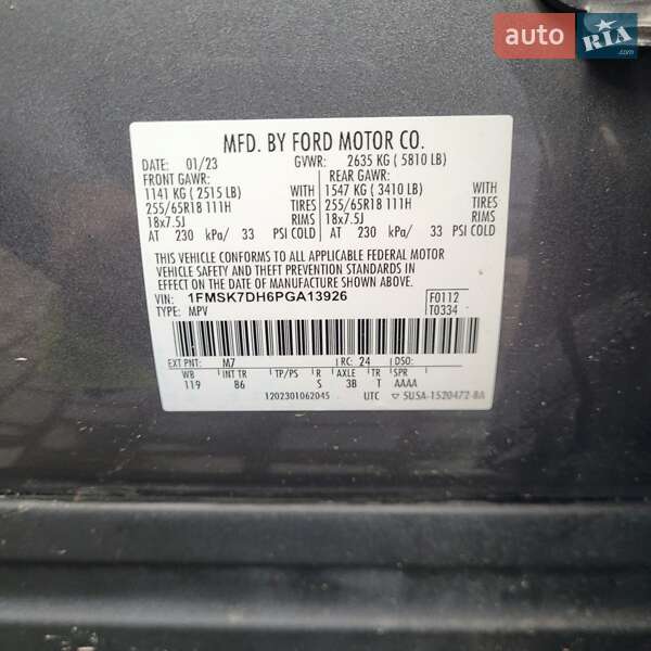 Внедорожник / Кроссовер Ford Explorer 2023 в Ровно