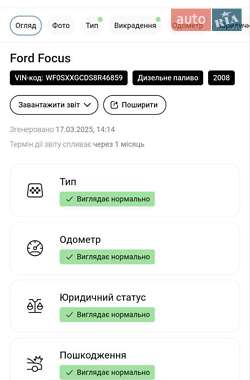 Універсал Ford Focus 2008 в 