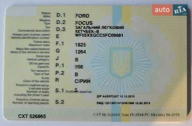 Хэтчбек Ford Focus 2015 в 