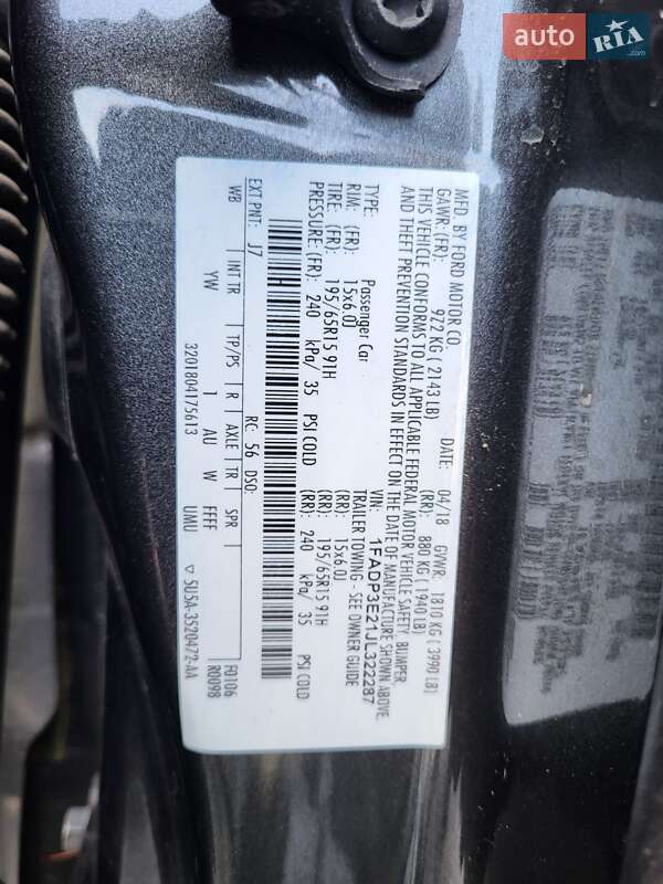 Седан Ford Focus 2018 в Львове фото 71 Седан Ford Focus 2018 в Львове