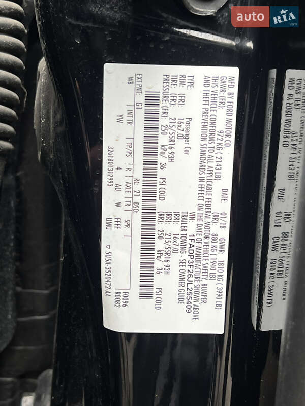 Седан Ford Focus 2018 в Одесі