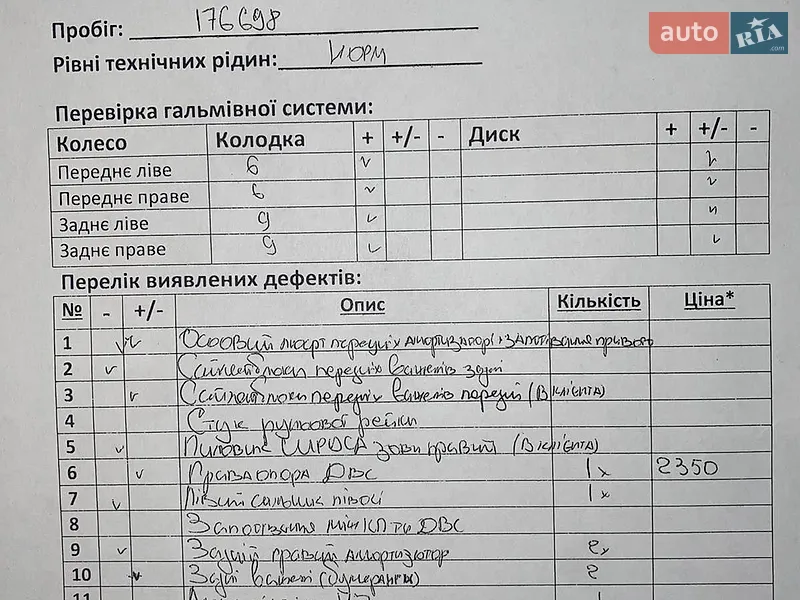 Седан Ford Focus 2010 в Чернівцях документ