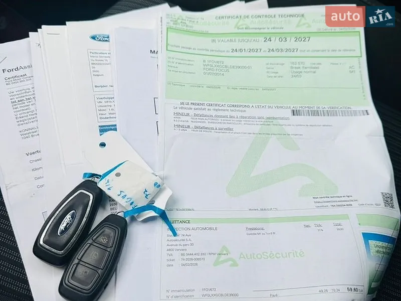 Універсал Ford Focus 2013 в Львові документ