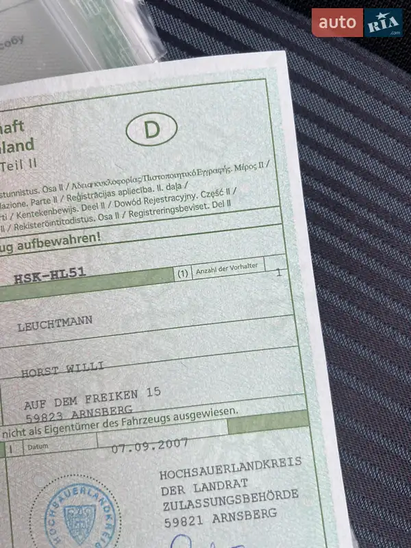 Хетчбек Ford Fusion 2007 в Вінниці документ 3 фото Хетчбек Ford Fusion 2007 в Вінниці документ