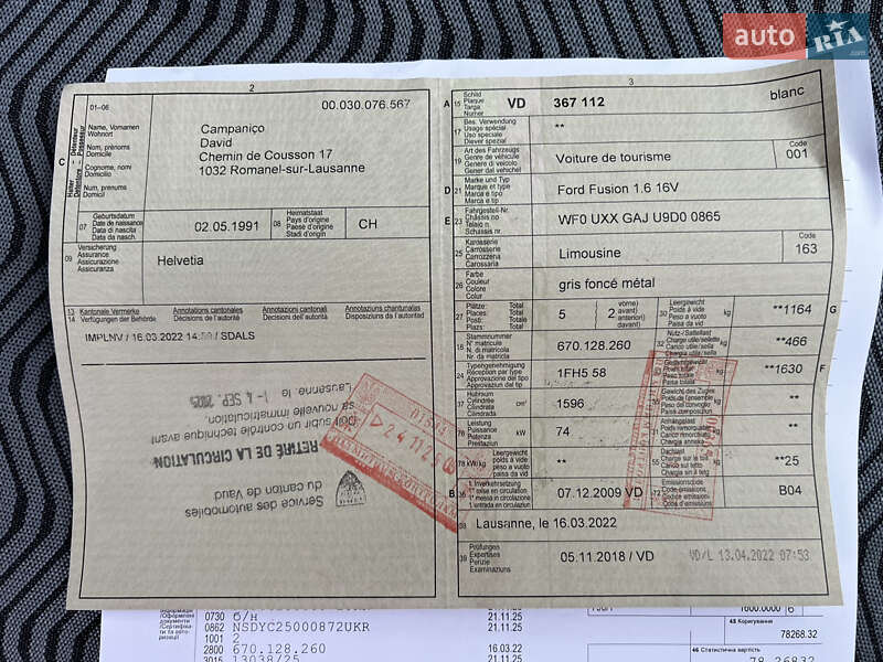 Хетчбек Ford Fusion 2009 в Луцьку