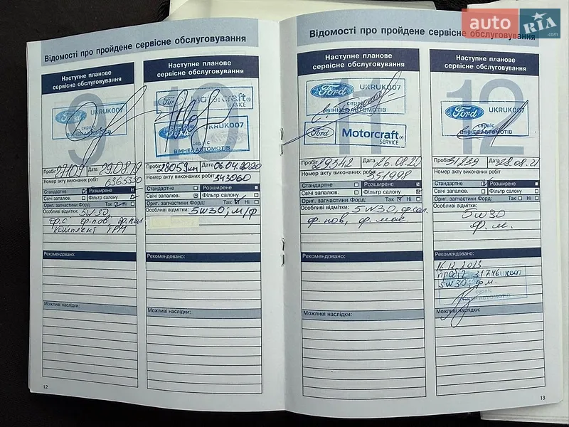 Хетчбек Ford Fusion 2010 в Києві документ