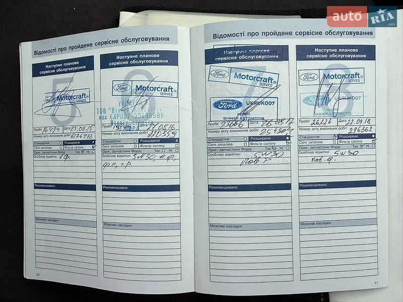Хетчбек Ford Fusion 2010 в Києві документ