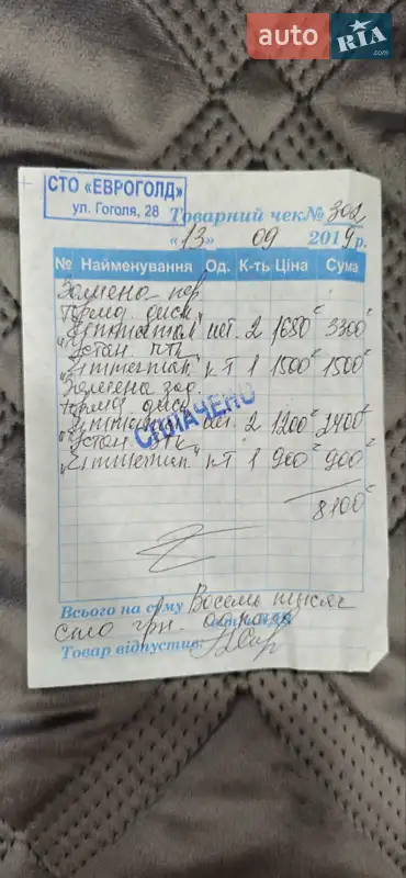 Внедорожник / Кроссовер Ford Kuga 2013 в Днепре документ